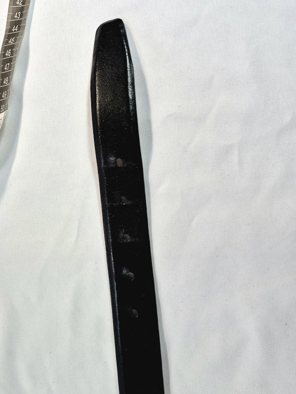 DKNY Italian Leather Black Dress Belt Silver Buckle Size M 90s Classic Preppy